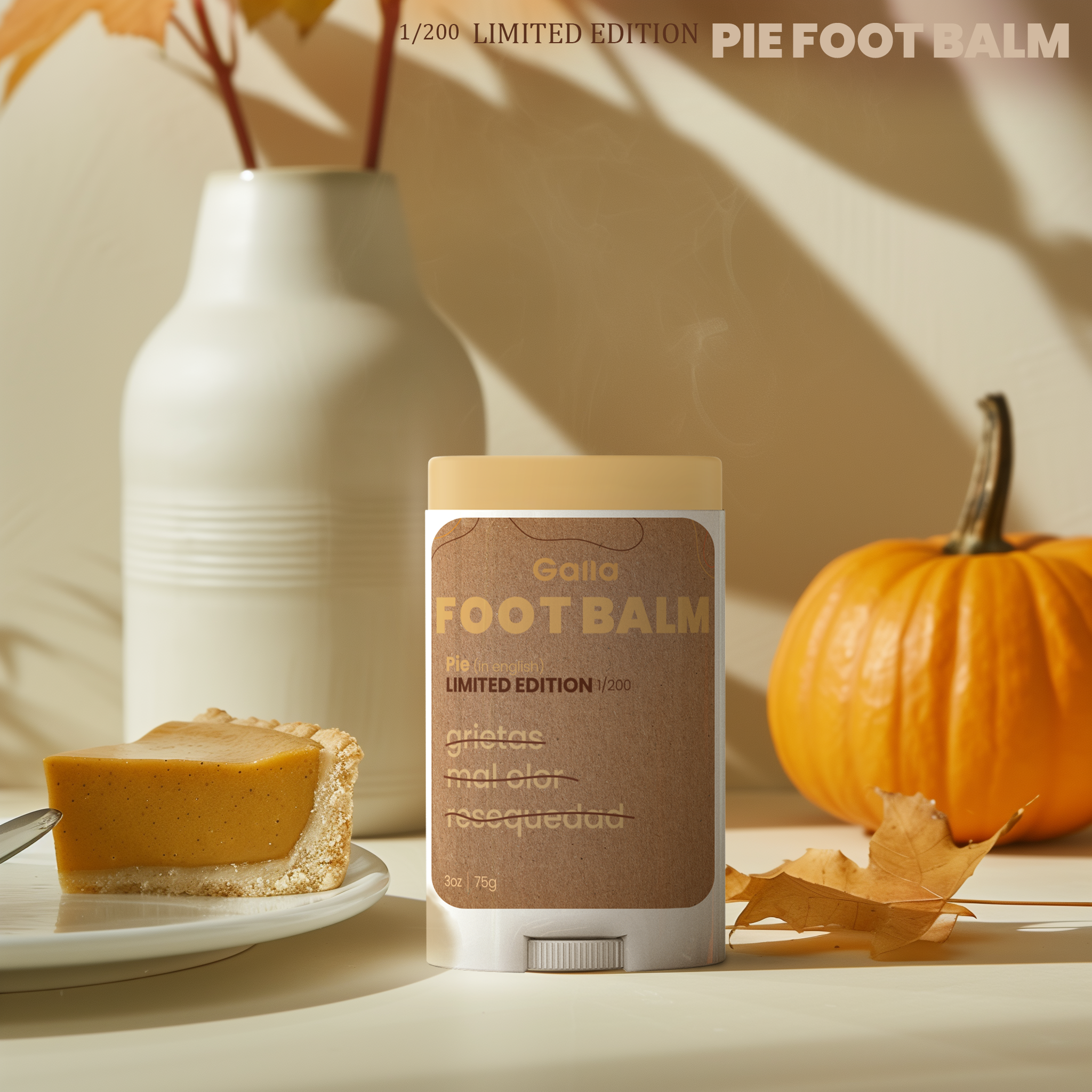 Pie (in english) - LIMITED EDITION 1/200 FOOT BALM